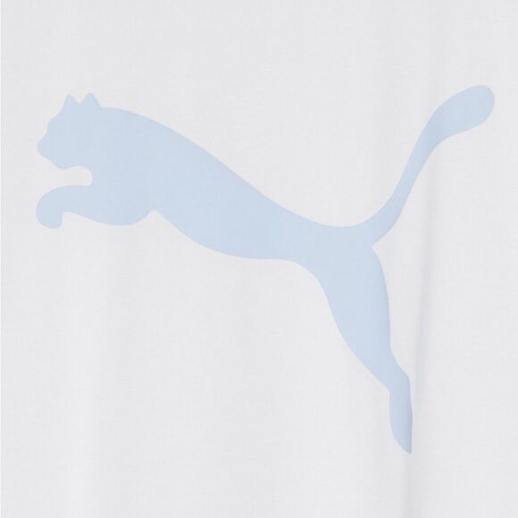 PUMA Training Favorite Heather large logo t-shirt in light gray size‎ S/P NWT - Picture 2 of 8